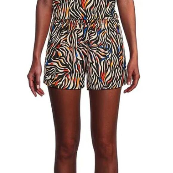 van winkle Pants - Van Winkle & Co. Size XL Multi Zebra Print Relaxed Sleep Shorts Loungewear Comfy